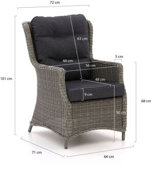 Intenso Milano/ROUGH-X 320cm lounge-dining tuinset 7-delig - Laagste prijsgarantie! Bruin