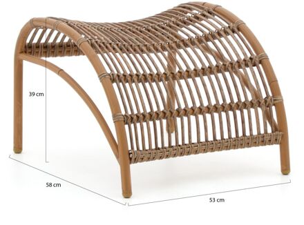 Intenso Napoli lounge voetenbank - Laagste prijsgarantie! Taupe