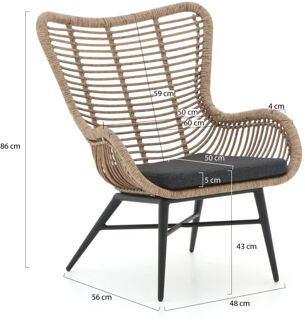 Intenso Rovello lounge tuinstoel - Laagste prijsgarantie! Taupe