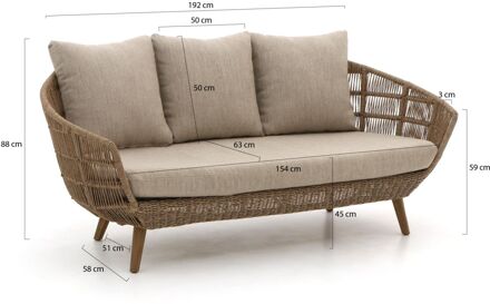 Intenso Stila lounge tuinbank 191cm - Laagste prijsgarantie! Taupe