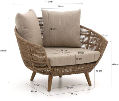 Intenso Stila lounge tuinstoel - Laagste prijsgarantie! Taupe