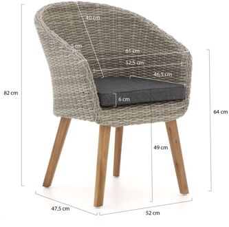 Intenso Tropea dining tuinstoel - Laagste prijsgarantie! Grijs