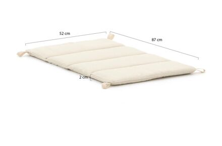 Intenso tuinkussen t.b.v. Napoli lounge voetenbank - Laagste prijsgarantie! Taupe