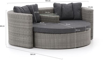 Intenso Venetië loveseat tuinset 2-delig - Laagste prijsgarantie! Grijs