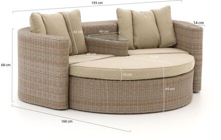 Intenso Venetië loveseat tuinset 2-delig - Laagste prijsgarantie! Taupe