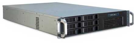 Inter-Tech IPC 2U-2406 Rack Zwart, Zilver