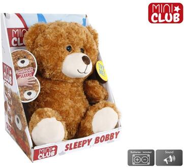 Interactieve beer Sleepy Bobby 34cm bruin