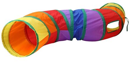 Interactieve Kat Tunnel Met Play Bal Regenboog Kitten Kat Chute Buis Speelgoed S-Vormige Tunnel Voor Indoor Voor puppy Kitty Konijn