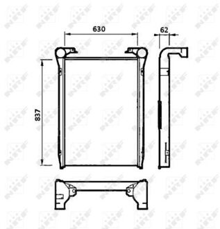 Intercooler, inlaatluchtkoeler 30222