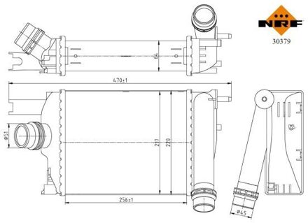 Intercooler, inlaatluchtkoeler 30379