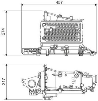 Intercooler, inlaatluchtkoeler 818685