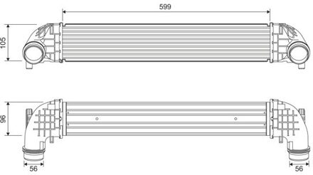 Intercooler, inlaatluchtkoeler 818698