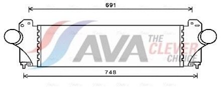 Intercooler, inlaatluchtkoeler IV4129