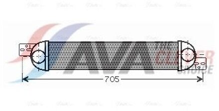 Intercooler, inlaatluchtkoeler OLA4392