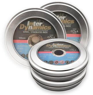 InterDynamics Inter Dynamics Blikverpakking doorslijpschijven | 125 x 22,23mm | 10 stuks - 395125