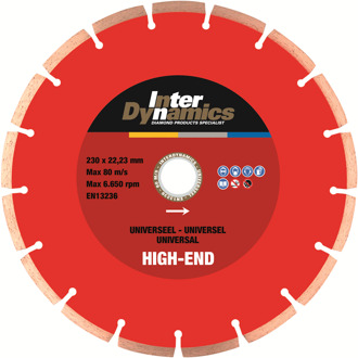 InterDynamics Universeel High-End diamantzaagblad 300mm, 30.0mm | 1 stuk - 143301