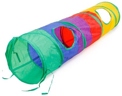 Interessante Tunnel Tent Training Kat Agility Opvouwbare Pet Agility Training Levert Regenboog Stiksels Kat Tunnel Speelgoed