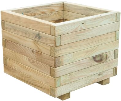 Intergard Bloembak Plantenbak Hout Vierkant Grenen 50x35x50cm Bruin