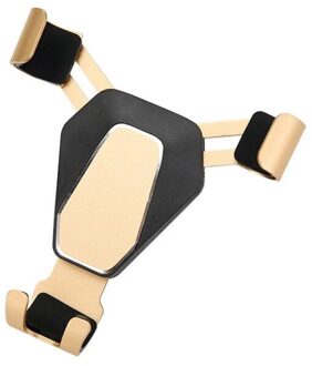 Interieur Accessoires Driehoek Mobiele Telefoon Beugel Auto Air Outlet Zwaartekracht Metalen Lui Beugel Goud