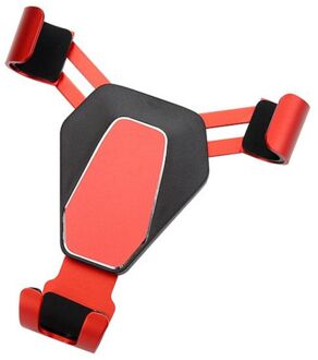 Interieur Accessoires Driehoek Mobiele Telefoon Beugel Auto Air Outlet Zwaartekracht Metalen Lui Beugel Rood