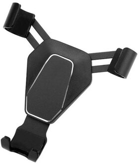 Interieur Accessoires Driehoek Mobiele Telefoon Beugel Auto Air Outlet Zwaartekracht Metalen Lui Beugel zwart