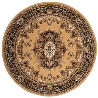 Interieur05 Vloerkleed Bruin Rond - Perzisch - Retro - Nain -200cm