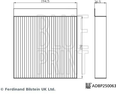 interieurluchtfilter ADBP250063