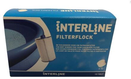 Interline tabletten patroonfilters FilterFlock wit 10 stuks
