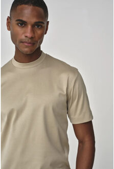 Interlock supima t-shirt Beige - XL