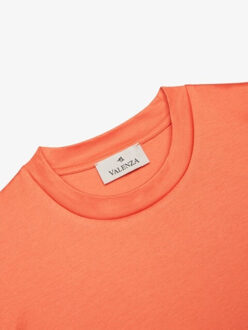 Interlock supima t-shirt flame - maat L Oranje