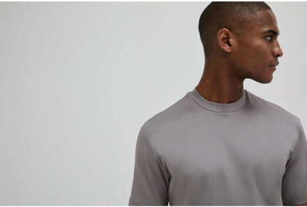 Interlock supima t-shirt Grijs - M