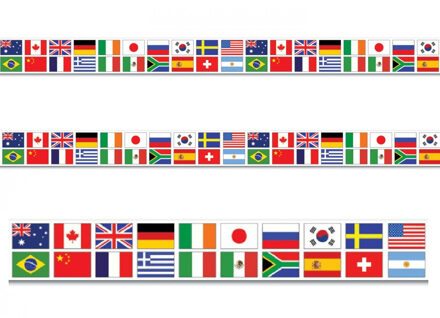 Internationaal markeerlint 6 meter - Markeerlinten Multikleur