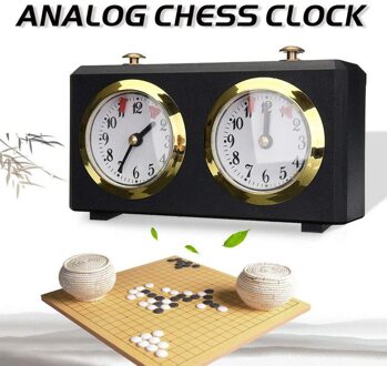 Internationale Checkers Analoge Schaakklok-Mechanische Schaken Klokken Garde-Schaken Klok Count Up Down Game Accessoire