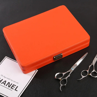 Internet celebrity fashion trend Scissors box barber shop Hair stylist scissors tool storage box hair salon customized