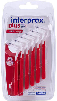 Interprox Ragers Plus Mini Conical 2-4mm Rood 6st