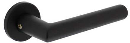 Intersteel Deurkruk Broome op rozet ø50x7 mm aluminium zwart