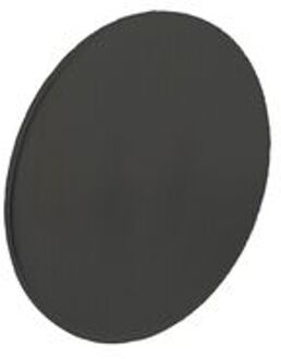 Intersteel Rozet blind rond zelfklevend mat zwart