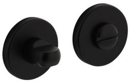Intersteel Rozet met toilet-/badkamersluiting ø49x7 mm mat zwart