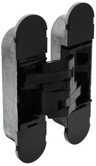 Intersteel Scharnier 130 x 30 mm zamak - zwart 3D verstelbaar