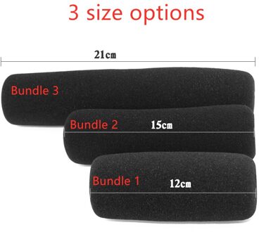 Interview Met Tarwe Speciale Microfoon Cover Voorruit Dikke Spons Microfoon Set Camera Set Opname Studio Apparatuur 1 bundel