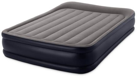 Intex Deluxe Pillow Rest Raised - Luchtbed - 2-Persoons - 152x203x42 cm (BxLxH) - Grijs - Met ingebouwde motorpomp Blauw