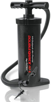 Intex Dubbele hand opblaas pomp - voor luchtbed - opblaasbare boot - zwembad Zwart