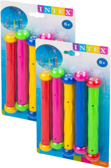 Intex Duikstokjes - 10x - Gekleurd - Kunststof - Duikspeelgoed voor Zwembad