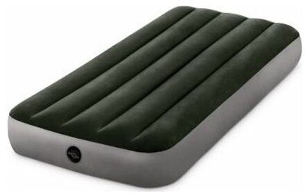 Intex Dura - Beam 64106 Enkele Opblaasbare Bed Groen-Grijs