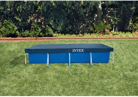 Intex Frame Zwembad Afdekzeil 450 x 220 cm Blauw