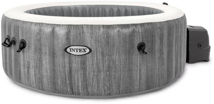 Intex jacuzzi opblaasbaar PureSpa Greywood 4-persoons grijs