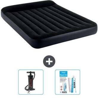 Intex Luchtbed - 2-persoons - 152 X 203 X 25 Cm - Donkerblauw - Inclusief Accessoires Cb13