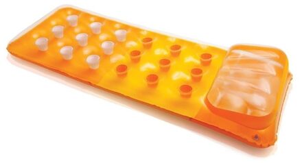 Intex luchtbed - oranje - 188 x 71 cm - water/zwembad - opblaasbare artikelen