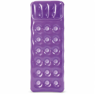 Intex luchtbed - paars - 188 x 71 cm - water/zwembad - opblaasbare artikelen