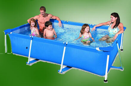 Intex Metal Frame zwembad - Familiebad - 220 x 150 x 60 cm - Blauw